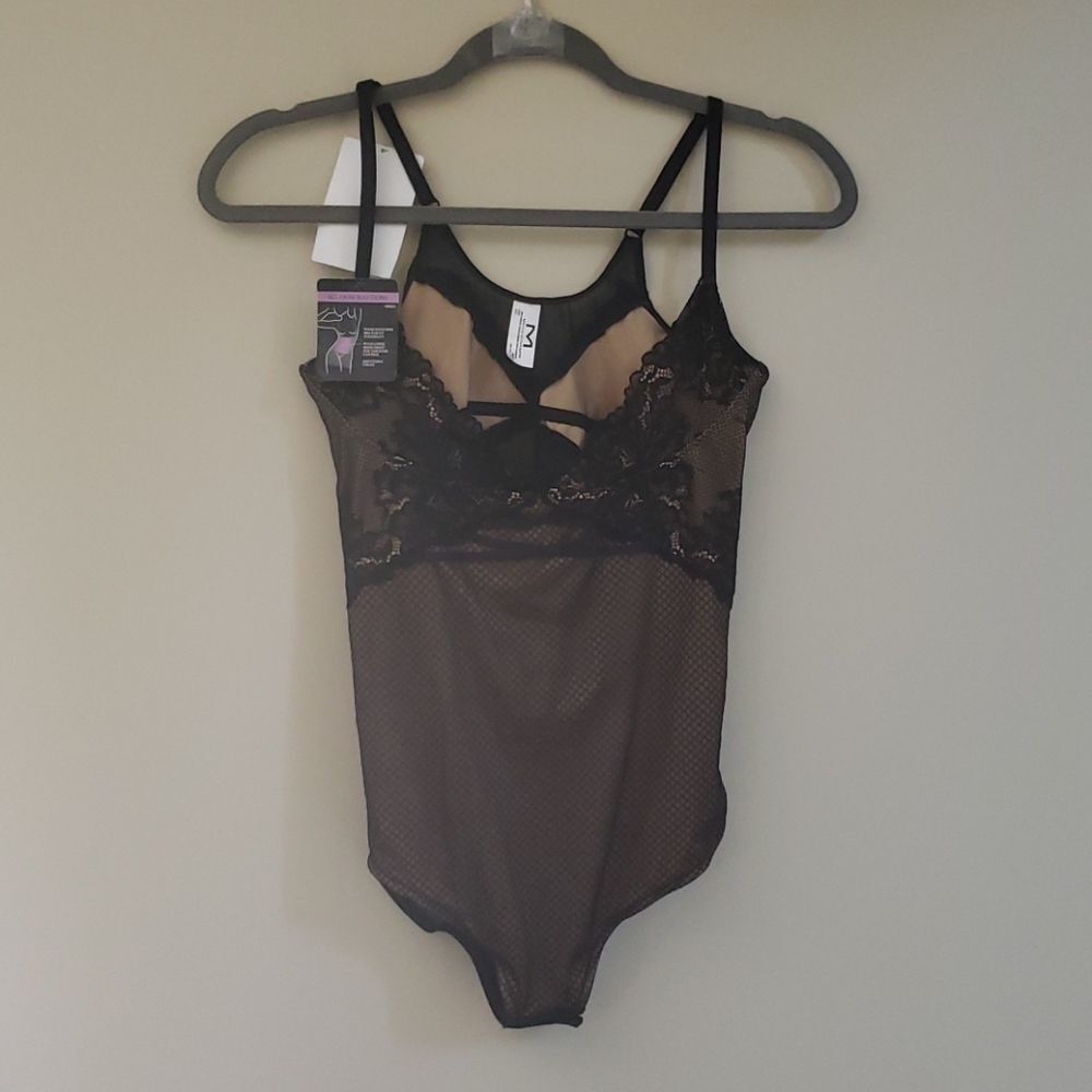 Maidenform Black Lace Wear Your Own Bra Body Shaper NWT (Size L) - Picture 3 of 8